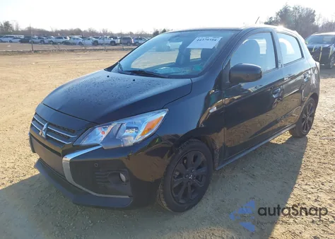 2022 Mitsubishi Mirage Black Edition z USA, uszkodzony, nr VIN ML32AWHJ4NH006790